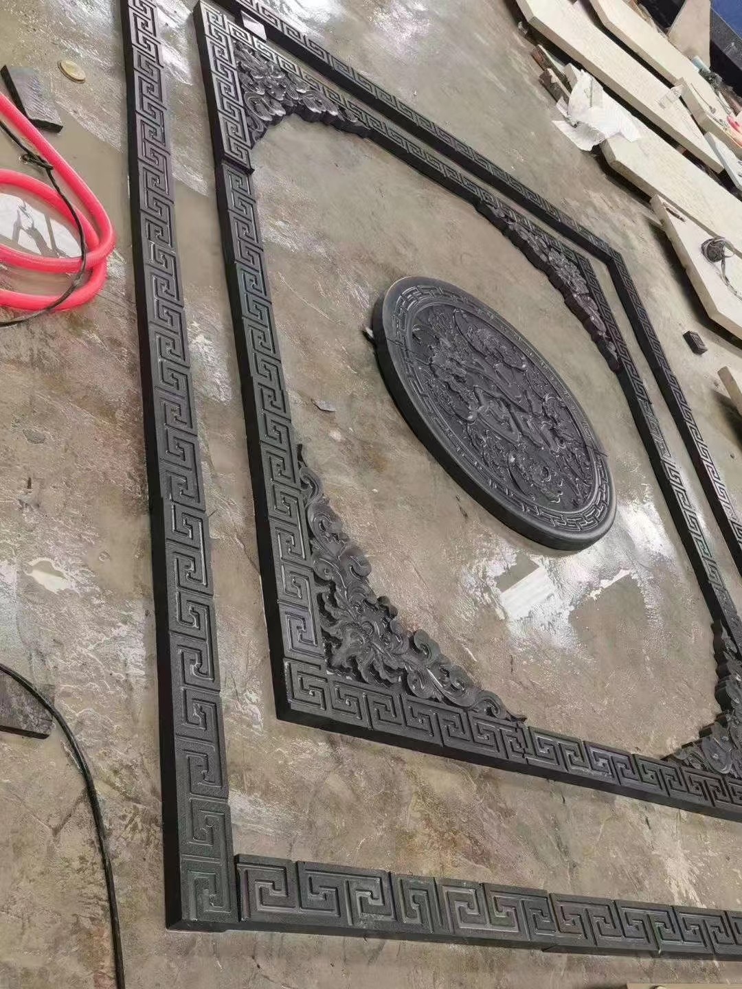 Плитки пола песчаника декоративного края целей естественного внутренние 600x600mm