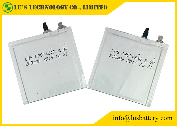 Батареи лития Limno2 CP074848 200mah 3.0V для удостоверения личности