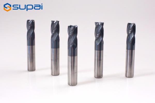 High Speed Steel Corner Radius End Mill Cutter For Aluminum Carbide Material