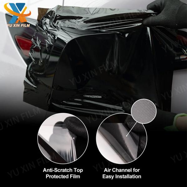 190 Micron Black Paint Protection Film Matt Foggy Surface Waterproof TPU Film