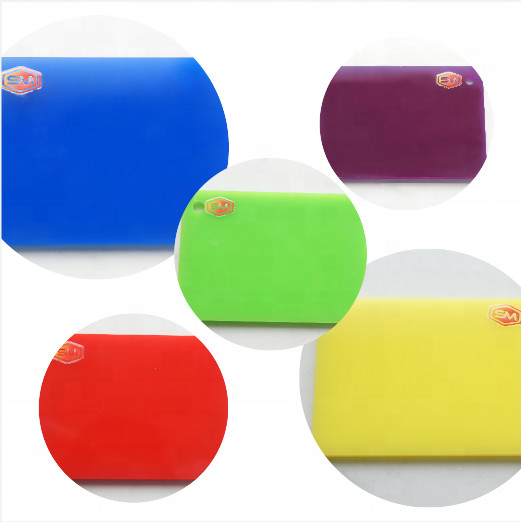 1.8-40mm OEM hoja de acrílico de color con alta transmisión de luz para el Medio Oriente y el mercado de Asia