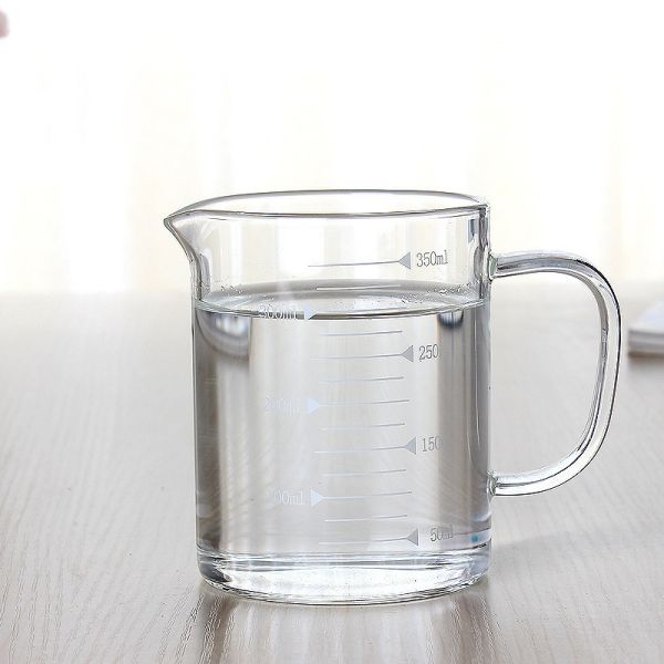 Multi Purpose Single Wall Glass Mug Heat Resistant High Borosilicate Measuring Cup