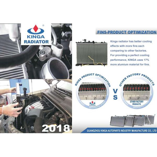 2000 Honda Accord CF4 Aluminum Car Radiators 19010-PDA-E0 119010-PCA-013/014