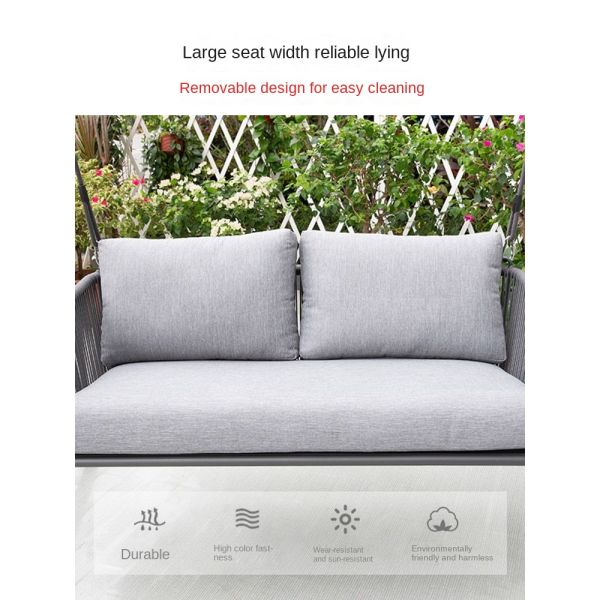 Patio 3 Person Metal Porch Swing