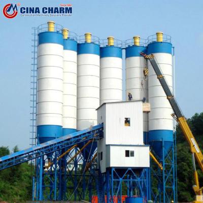 HZS120 Ready Mix Concrete Batching Plant 120m3/H Stationary Wet Batch Concrete Plant