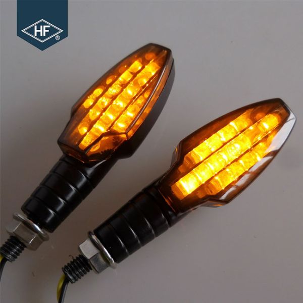 Black BM1290 Plastic Motorcycle Turn Signal Lights For Honda / Yamaha / KTM