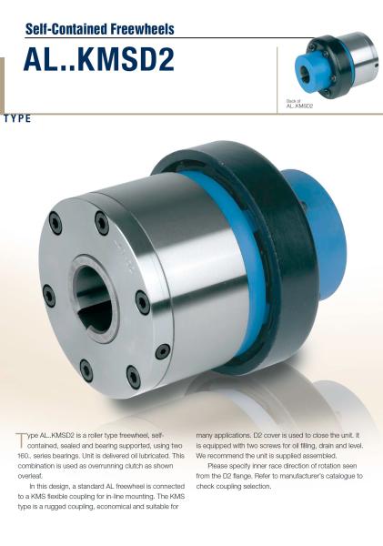Changzhou Make AL15KMSD2/AL35KMSD2 one way roller overrunning clutch