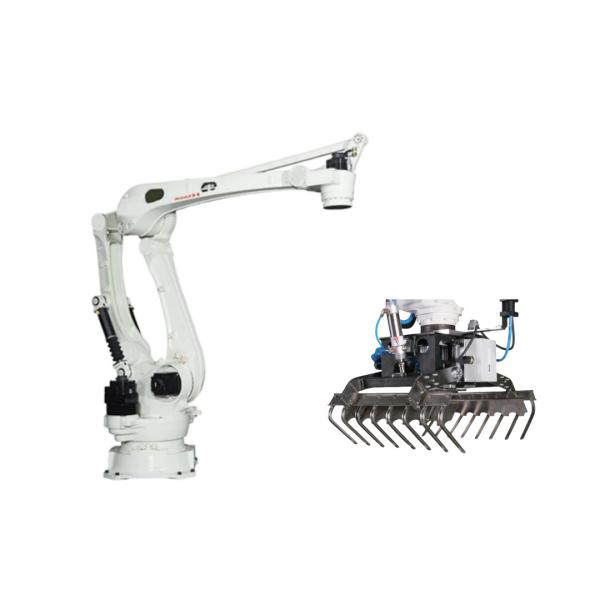 6 Axis Payload 130 Kg Reach 3255mm Kawasaki CP180L Robot Arm With Gripper For Palletizer