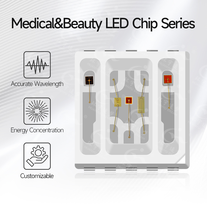 SMD LED Chip 5050 Size RGBYIR Red Green Blue Yellow Infrared Red 5 Colors in 1 for Medical Beauty Lamp Therapy LED