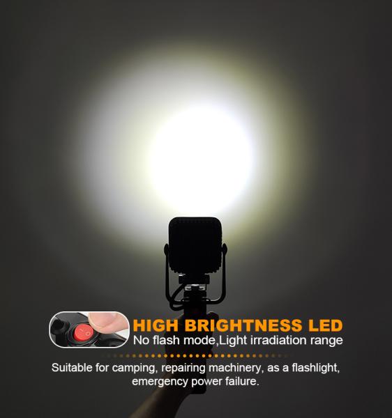 15W USB Rechargeable LED Flashlight with 7.4V 3000mAh Li-ion Battery and 1 Year Warranty Tactical Flashlight