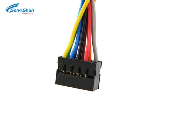 Black VGA Extension Cable , PVC Insulation 9Pin Female To Dupont VGA Monitor Cable