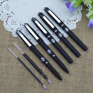 Gel pen,Promotional gel-ink pen with cap, iridescent rubber gel-ink pen