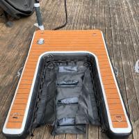 Rampe pour chien pliable et réglable portable Rampe gonflable pour chien pour quai Escalier pour animaux de compagnie Rampe pour chien pour piscines, lacs, bateaux et quais