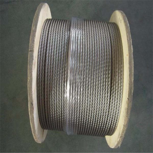 Wire Rope 7X19 Diameter 3.18mm 3.2mm 1/8inch 5000FT 12mm 7 X 7 316 Stainless Steel Wire Rope Construction Ss 304 Rope Wire 3 Mm