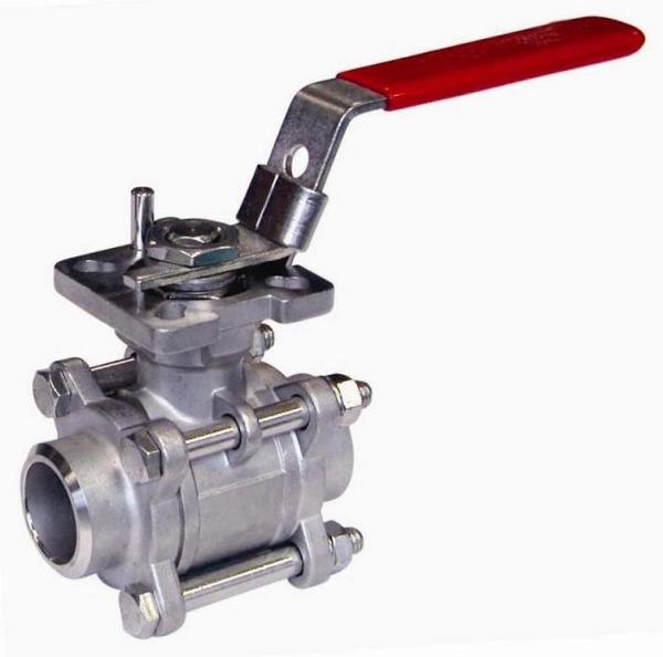 Floating 3 - pc  Ball Valves Stainless Steel For High Pressure Welding End