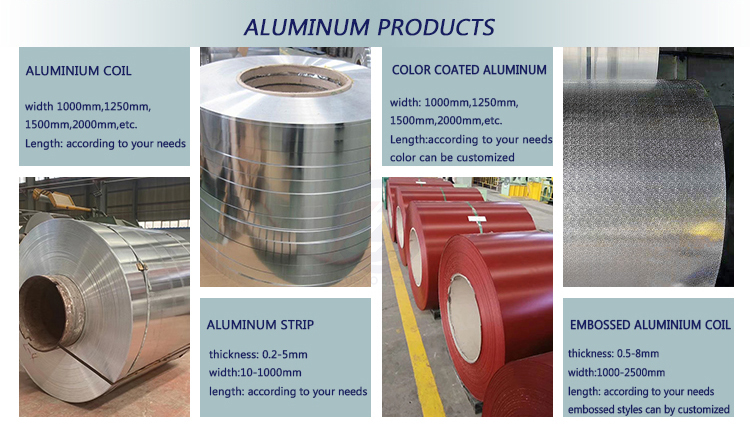 Выгравированные 1050 3003 5052 6061 Степень 0,3 мм до 3,0 мм Толщина Алюминиевые катушки с индивидуальным цветом