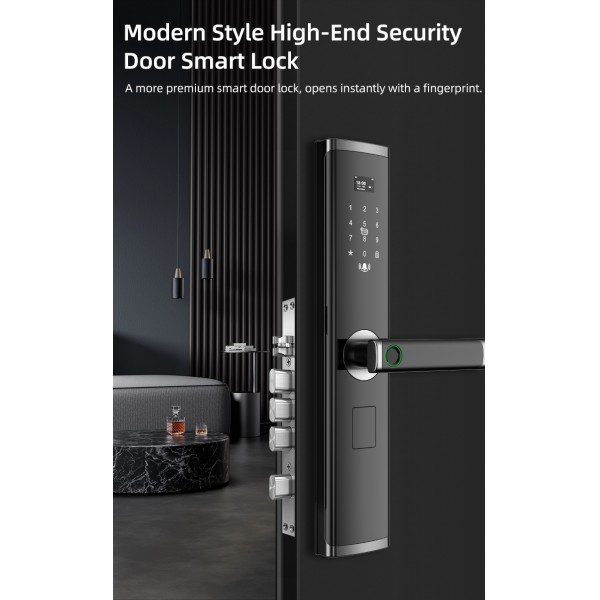 Yagu Double Side Intelligent Lock Tuya Wifi Smart Lock Door Fingerprint Password Smart Door Lock Smart Locks for Front Door