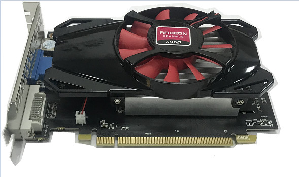 Многоэкранная видеокарта AMD Radeon R7 350 2 ГБ DDR5 128 бит DVI HD VGA