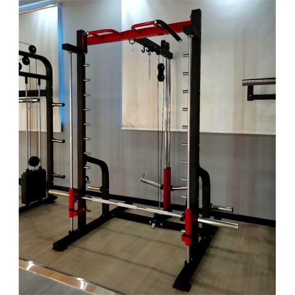 Adjustable Squat Rack Barbell Strength Training Rack Home Gym Commercial Use Fitness Equipment