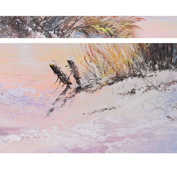 Peinture sur toile texturée moderne Peinture à l'huile de paysage pour salon Peinture à la main