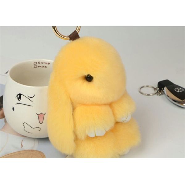 Прекрасный милый легковес Кейчайн меха кролика игрушек детей для сумки Гилрс