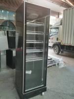 R290 Frigorífico vertical de porta única, frigorífico comercial com display de bebidas
