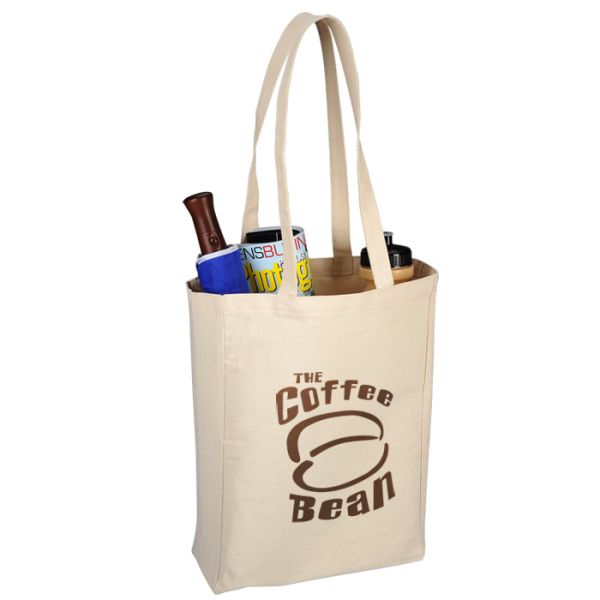 OEM Small Canvas Tote Bag Shopping Sublimation Printing 6OZ 8OZ 10OZ