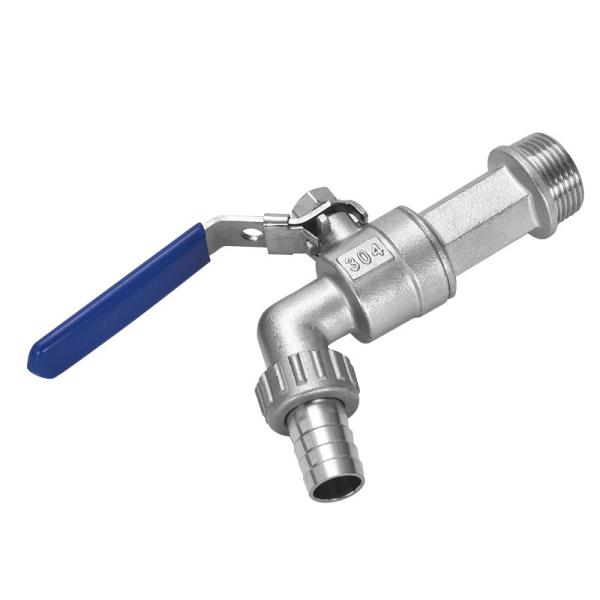 Nominal Pressure Pn1.6MPa Stainless Steel Garden Faucet with Thread and Water Media