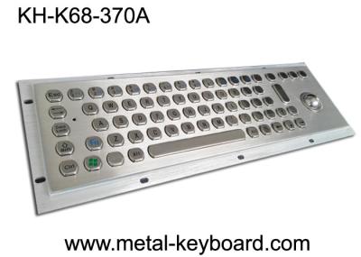 Teclado industrial Ruggedized com Trackball, teclado de aço inoxidável dos SS