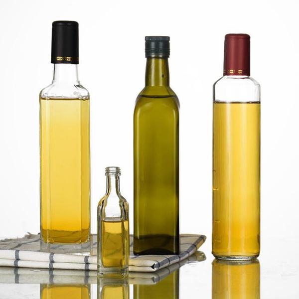 Recipiente de vidro do azeite da cozinha, galheteiro clássico do azeite com Pourer