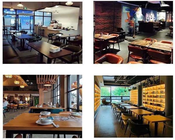 Modern Design Rectangle Wood Dining Table  for Restaurant Table Furniture
