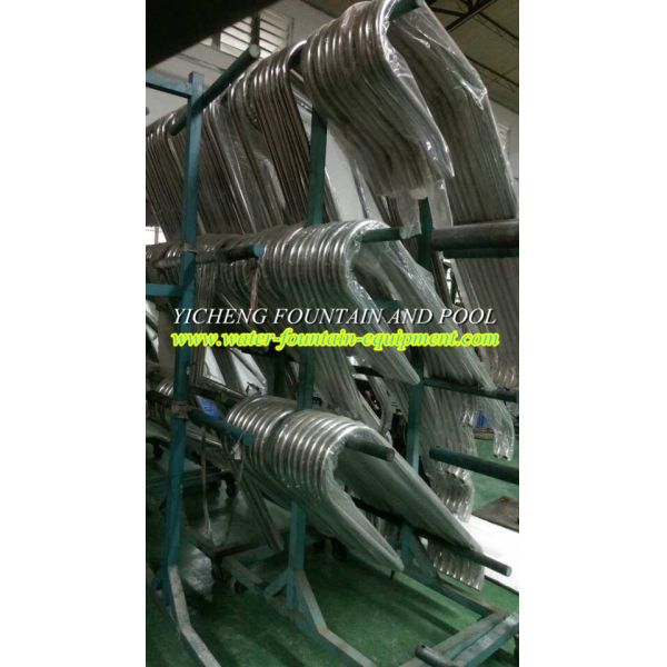 Stainless Steel Swimming Pool Ladders , Outdoor In-ground Swimming Pool Accessories