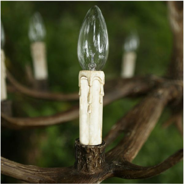 Countryside Deer Antler Chandelier For Farmhouse Warehouse Lighting Fixtures (WH-AC-31）