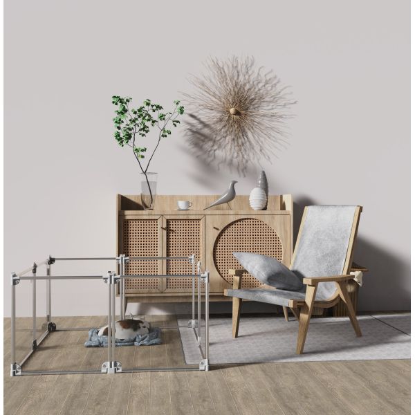 Складчивый металлический забор для домашних животных