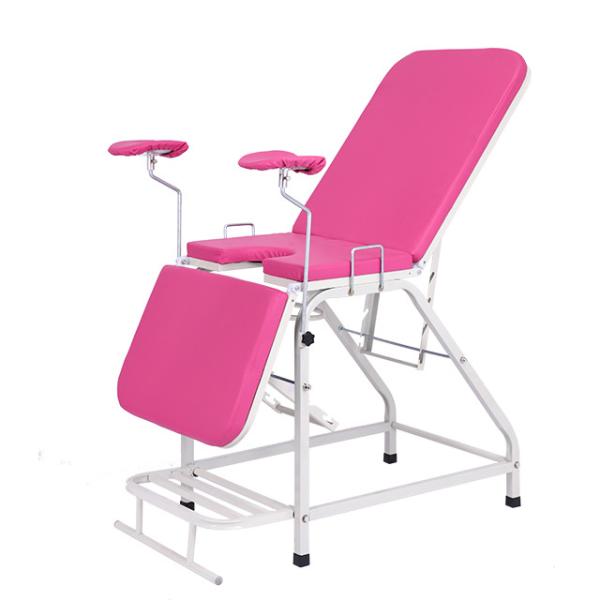 Medical manual portable gynecological exam table delivery bed with mattress