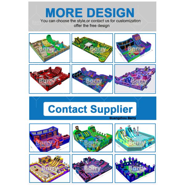 Parque de Trampolín Rojo Fun City Parque temático inflable Parque de diversiones Para adultos grandes casas de rebote inflables para venta para niños