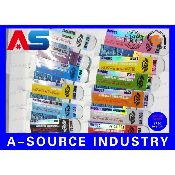Waterproof Coated Paper 10ml Vial Boxes Bodybuilding Cypionate For Pharmaceutical Packaging