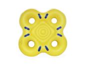 Le tube de piscine de personne de la plage 4 flotte les meubles extérieurs gonflables jaunes de PVC
