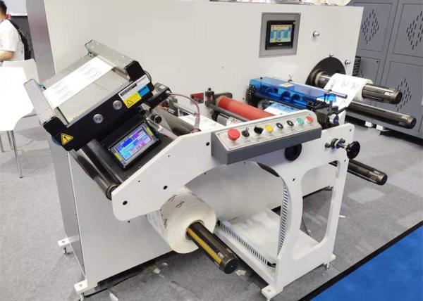 自動高速レーベル切断機 サーボモーター 350m/min