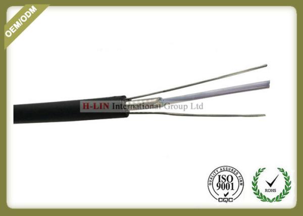 Single Mode Armored Fiber Optic Cable Crush Resistance For Long Distance Communication