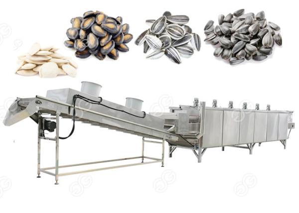 Automatic Nuts Roasting Machine For Sunflower Pumpkin And Watermelon Seeds , 300-1000 Kg / H