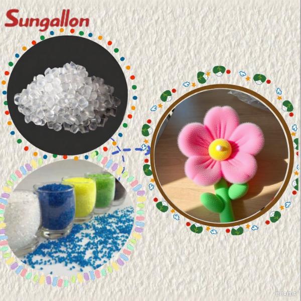 Partículas de TPE para la producción de juguetes, Flexibles pero resistentes, Fáciles de colorear y unir, Soporte de fábrica incluido