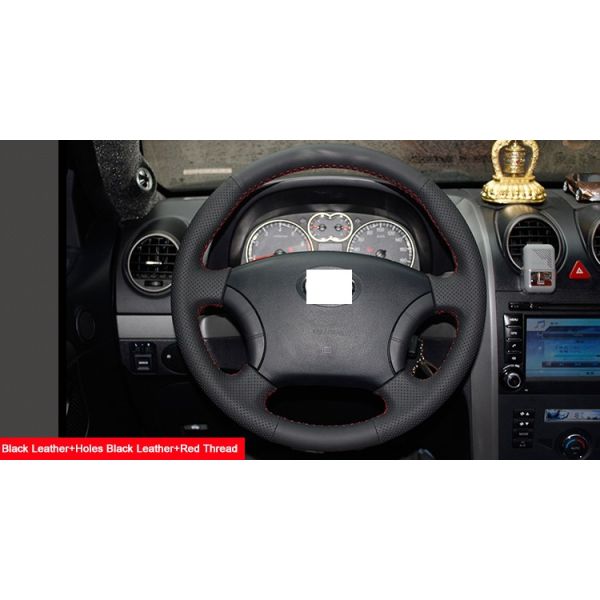 Black Leather Steering Wheel Cover for Great Wall Haval Hover H3 H5 Wingle 3 Wingle 5
