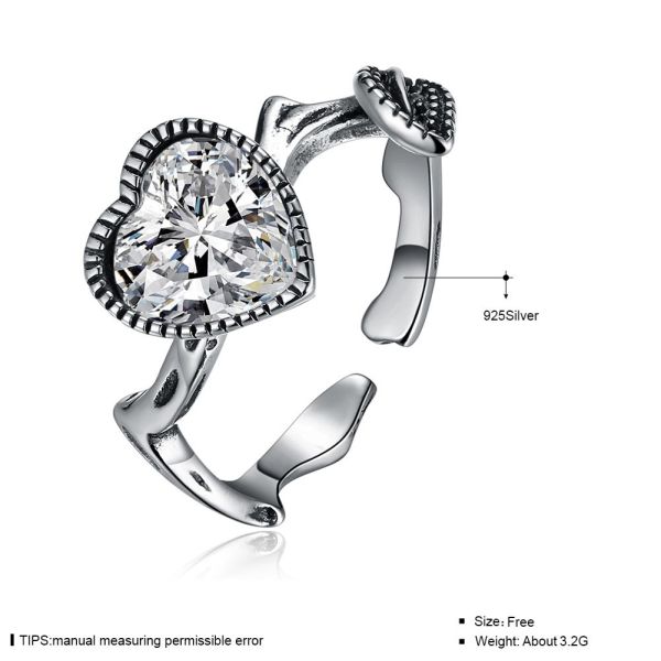 18K White Gold Moissanite Ring Custom Sterling Silver Diamond Ring