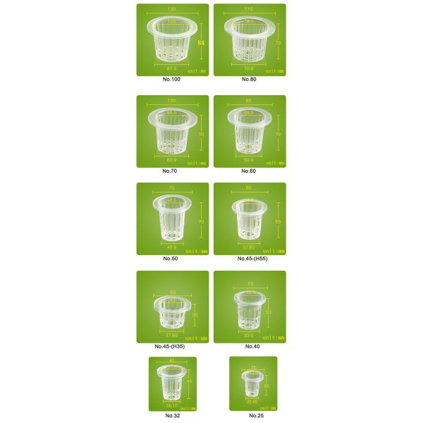 Гидропонический гидропонический салат цветочного растения Net Pot с инъекционной обработкой