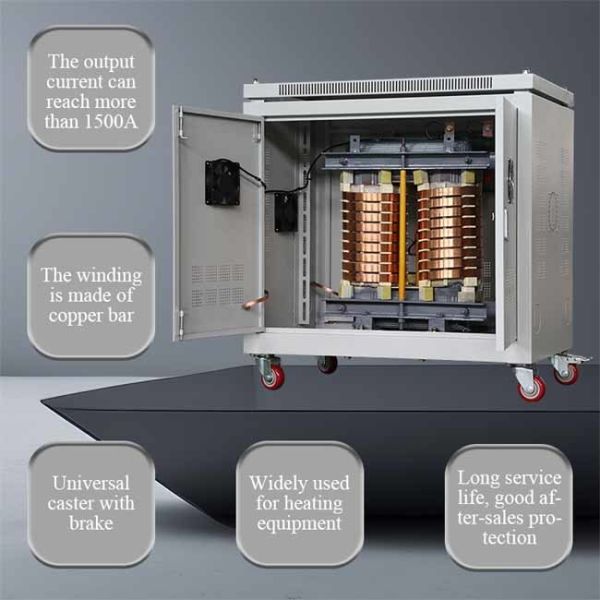 Furnace 40KVA High Current Transformer 240V To 33V Step Down Dry Type