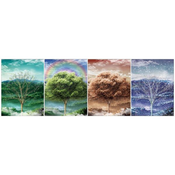 Four Season Tree 5d Lenticular Pictures 0.6mm Pet 30*40cm Painting Poster