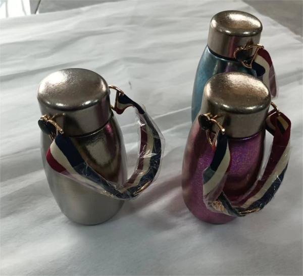 Portable Travel Colour Titanium Vacuum Cartoon Kettle With Lid