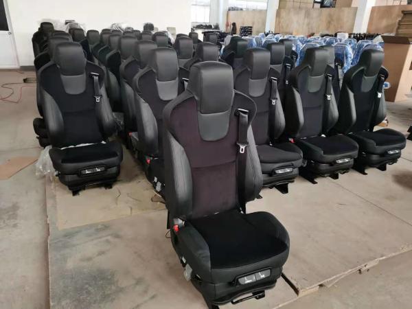 Fabric Air Suspension Seat 1265mm For High Level Bus Truck