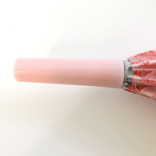 Plastic J Handle Customized Professional POE Clear Compact Sakura Umbrella for Travel